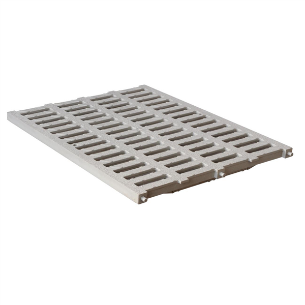 GRILLE CANIVEAU LEGERE 400X500 GRIS
