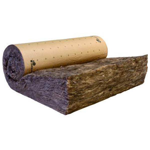 Rouleau laine de verre pour combles perdus et aménagés - TI 216 Revêtu Kraft - R=10,00 m².K/W - 2,00 M x 1,20 M - ép.370 MM