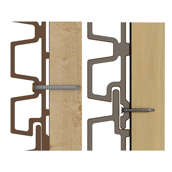 Bardage composite imitation bois aspect claire-voie - Weo 35 Fiberdeck - 33,00 MM x 170 MM - Long. 3,90 M - Coloris Dark grey