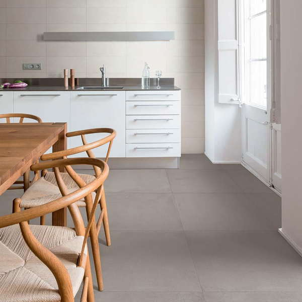 Plinthe de carrelage effet béton en grès cérame émaillé - Replace - 60,0 CM x 7,0 CM - ép. 8,50 MM - Tortora