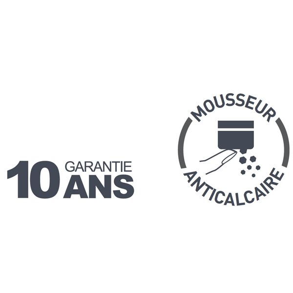 Mitigeur de lavabo avec vidage complet - Tilt Eurosanit - Hauteur 125 mm - Corps en laiton chromé