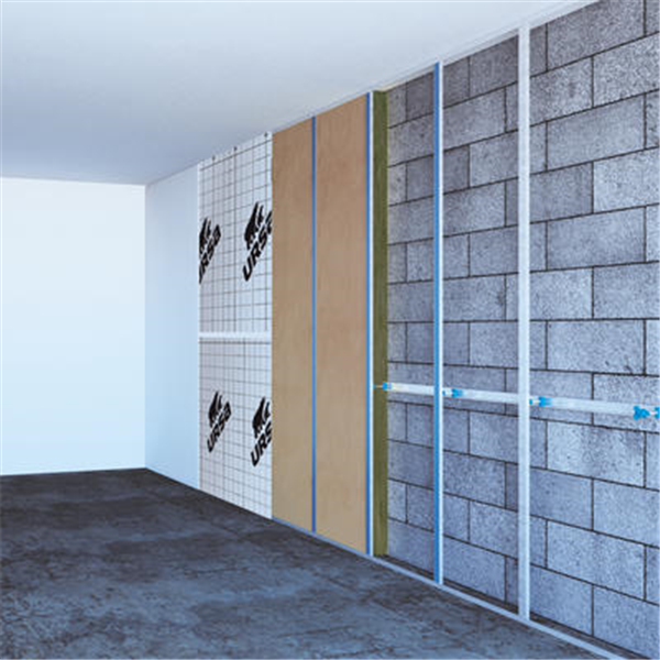 Rouleau laine de verre pour murs et combles - PRK 35 Roulé Ursa - R=2,85 m².K/W - 5,40 M x 1,20 M - ép.100 MM