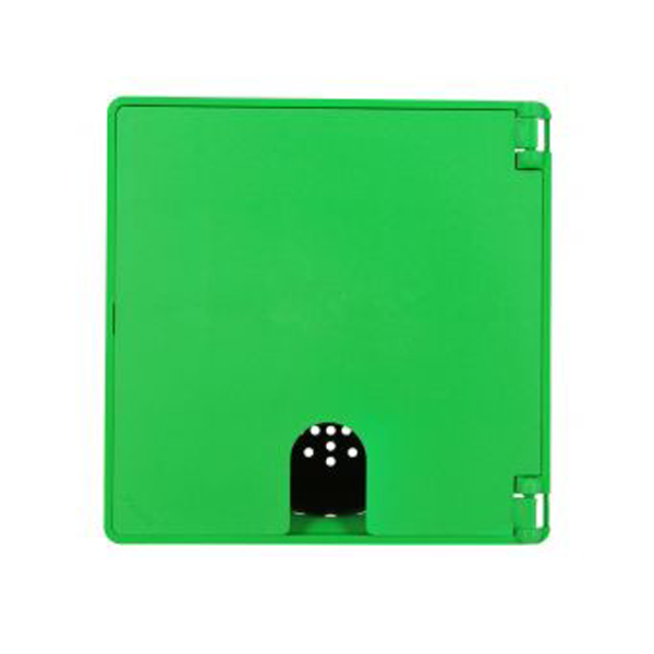 Bouche d'arrosage à robinet 1/4 de tour Nicoll pour point d'eau enterré - 200 mm x 140 mm - PVC - Vert