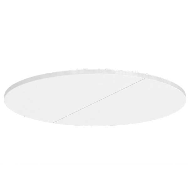 Dalle plafond acoustique ronde à suspendre - Ecophon Solo Circle XL Blanc - Ø 1600 mm - ép. 40 mm