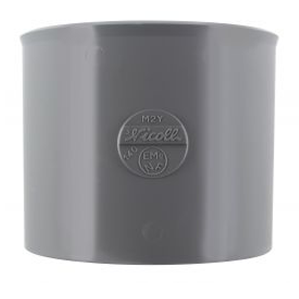 Manchon PVC à coller Femelle/Femelle - diamètre 160 mm - Gris clair