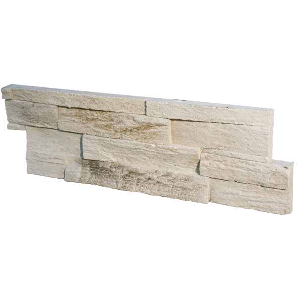 Plaquette de parement de mur Gaïa en pierre reconstituée - teinte naturelle - 44,0 CM x 15,0 CM - ép. 2,50 CM