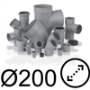 Raccords PVC diamètre 200