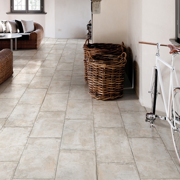 Plinthe COTTOANTICO grès cérame émaillé effet terre cuite - Bianco - 60 CMx7,5 CM