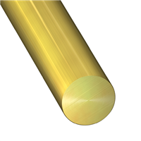 Profilé rond plein en laiton - diamètre 4 mm - longueur 1 m