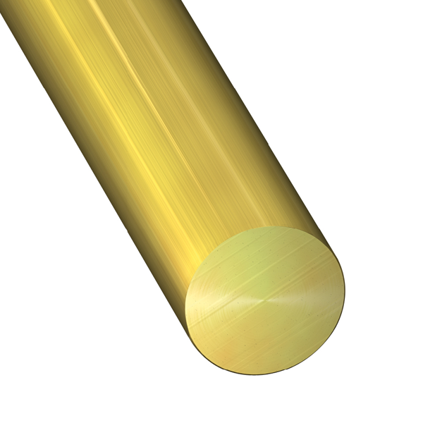 Profilé rond plein en laiton - diamètre 4 mm - longueur 1 m