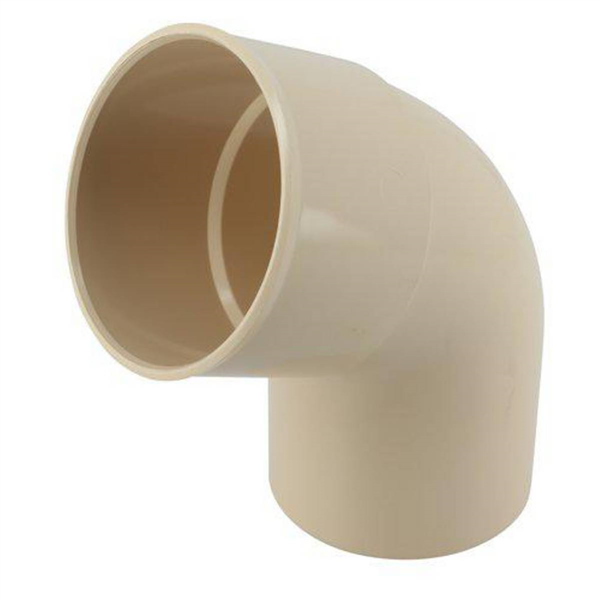 Coude Nicoll pour tube de descente cylindrique Ø 80 mm - Angle 67°30 - Mâle/Femelle - Techtan - Sable