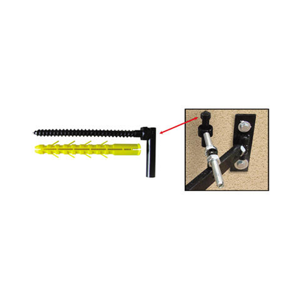 Pièce pour gond en angle pour isolation par l'extérieur - ING Fixations - Acier noir - Lot de 4