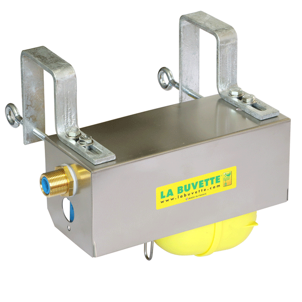 Bloc flotteur basse pression > 1 bar avec capot en tôle inox - LACABAC - transforme tout type de bac en abreuvoir à niveau constant