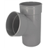 Culotte simple mâle/femelle Nicoll - Diamètre 160 mm - Degré angle 67°30 - À coller - PVC - Gris