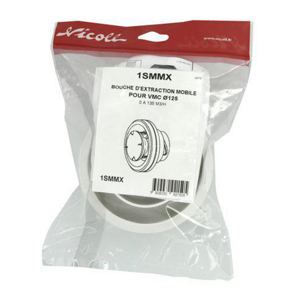 BOUCHE D'EXTRACTION MOBILE 0 A 135M3H D.100