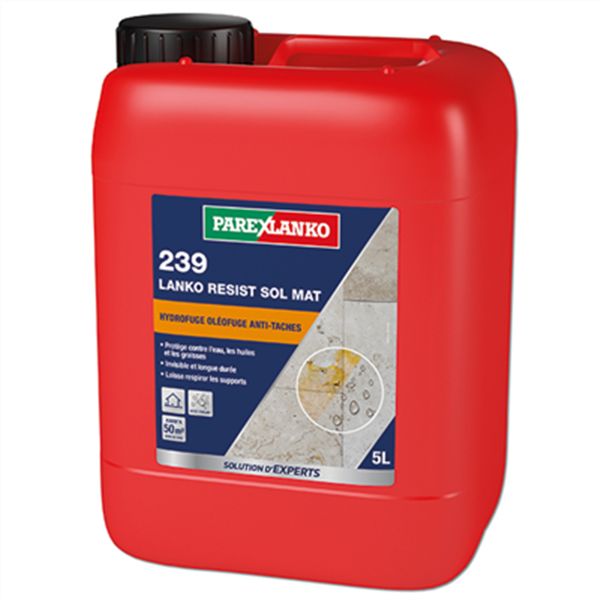 Hydro-oléofuge de surface LANKO RESIST SOL MAT 239 - Bidon de 5,0 LTR