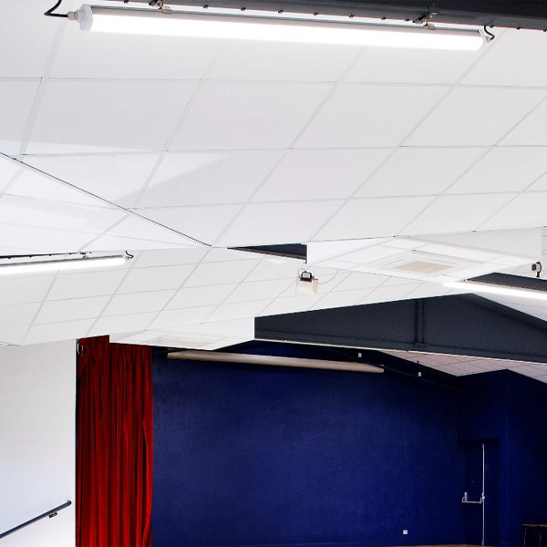 Dalle faux plafond 60,0 CM x 60,0 CM - Minerval A - Bords droits - ép. 12,00 MM