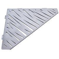 Étagère de douche en acier Inox brossé - forme Pentagone design Tiger - 36,0 CM x 26,0 CM x 3,00 MM