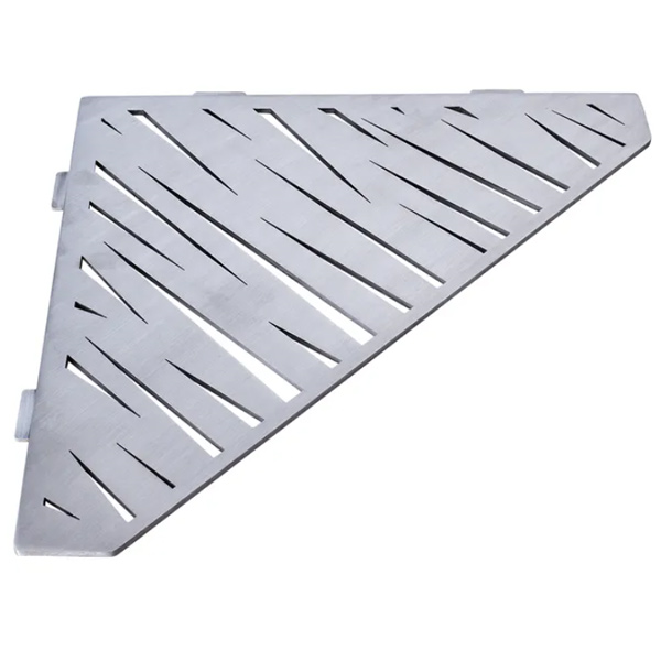 Étagère de douche en acier Inox brossé - forme Pentagone design Tiger - 36,0 CM x 26,0 CM x 3,00 MM
