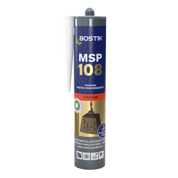 Mastic colle polymère MSP 108 - Blanc - Cartouche de 290 ml
