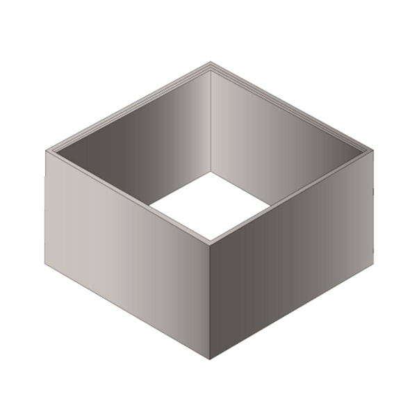 Regard carré sans échelon 150X150cm élément hauteur 90cm