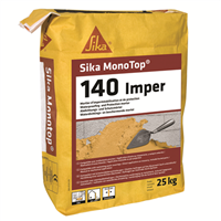 Mortier d'imperméabilisation des piscines et des murs - Sika MonoTop 140 Imper - sac de 25 kg