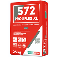 Mortier-colle fibré amélioré déformable 572 PROLIFLEX XL Gris - Sac de 25 KG