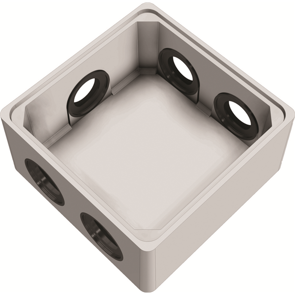 Boîte de bouclage 40x40 5 joints sans couvercle