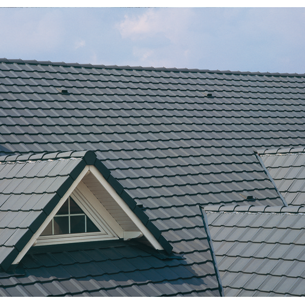 Tuile béton grand moule à faible relief - Perspective - Ardoise - 42 x 33 cm