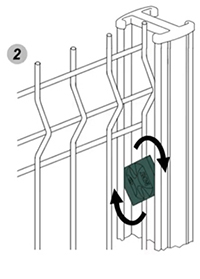 Grillage en panneaux