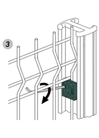 Grillage en panneaux