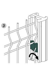 Grillage en panneaux