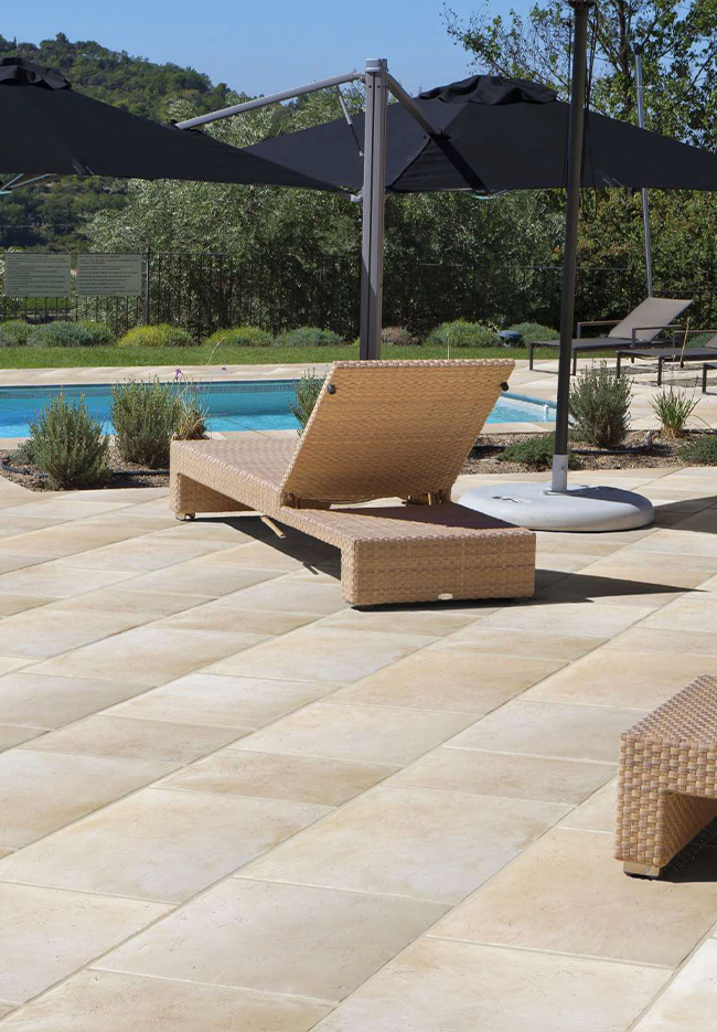 Terrasse pierre naturelle