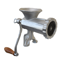 Hachoir à viande manuel N°10 en fonte Le Pratique - Avec fixation serre-joint et grille Ø 6 mm