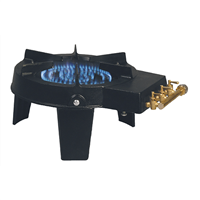 Réchaud sur trépied pour confitures et conserves - Le Pratique - 3 robinets - 8,6 kW - Fonte