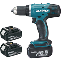 Perceuse Visseuse Makita DDF453SFE3 3 Batteries 18 V 3Ah Chargeur en Coffret