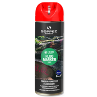 Traceur forestier Fluo Marker durée 12 mois rouge fluorescent 500 ml