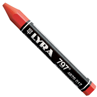 Craie forestière de marquage Lyra797 longueur 120 mm coloris rouge boite de 12