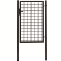 Portillon grillagé Garden+ Dirickx - Section carrée - Hauteur 1,50 m Largeur 1 m - Gris anthracite