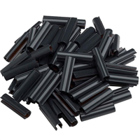 Clip de fixation Lixo Dirickx pour latte d'occultation de clôture - gris anthracite RAL 7016 - lot de 100