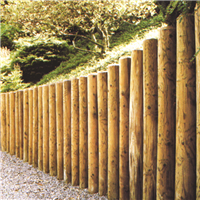 Rondin fraisé pin Diam. 120 mm - Traité Classe 4 Vert - L.4,00M