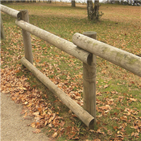 Demi-rondin fraise pin - Traité Classe 4 Vert - Diam. 100 mm - L.2,50M