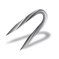 crampillon torsadé en acier galvanisé - ø 3.60 mm x 35 mm - boîte de 5 kg - arcelor mittal