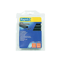 agrafes grillage rapid vr22 acier revêtu en plastique gris - lot de 1100