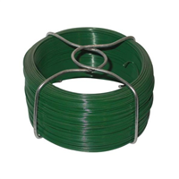 bobine fil d'attache en acier plastifié cpn - diamètre 1.5 mm - couronne de 50 m - vert