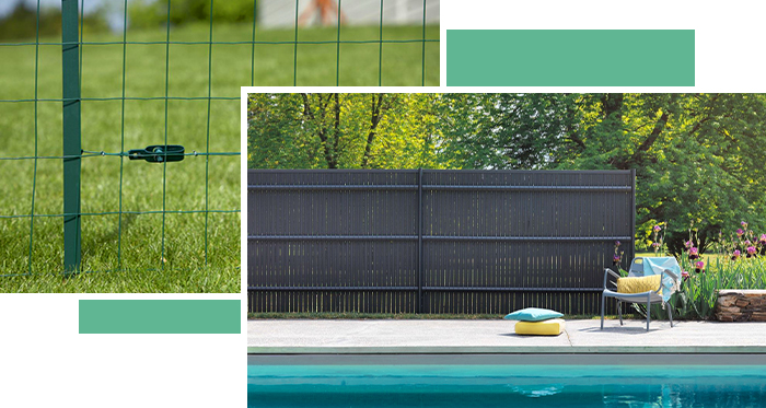 Kit de clôture piscine rigide avec portillon 10 mètres
