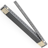 mètre pliable wilmart aluminium noir marquage ineffaçable longueur 1 m classe 3