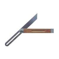 fausse équerre à coulisse menuisier outifrance - lame acier 250 mm - talon bois