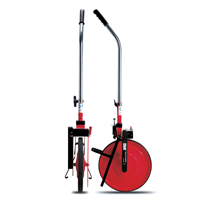 odomètre de mesure avant arrière rollfix super pliable - roue pleine acier - bmi - rouge brillant