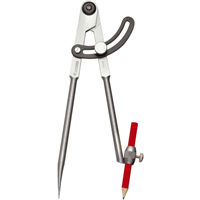 compas à charnière 1/4 de cercle porte crayon 250 mm